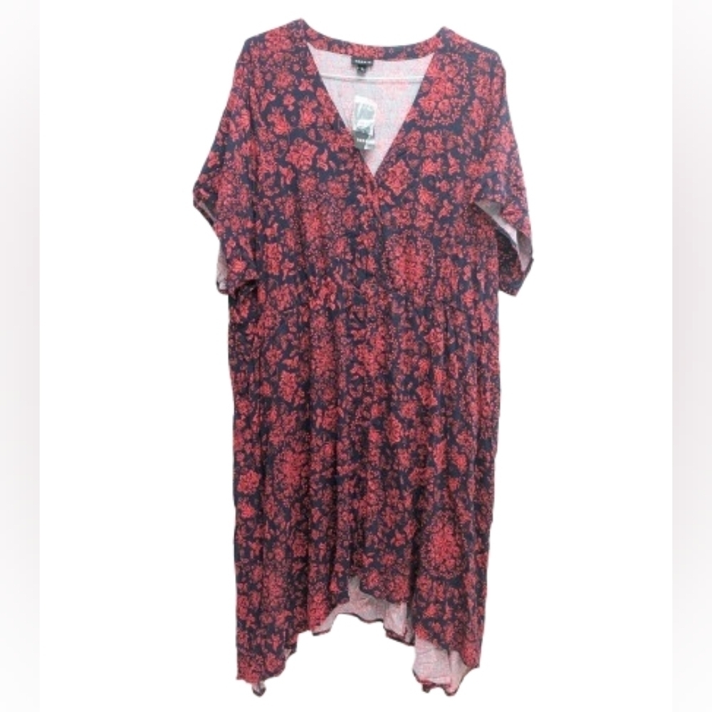 Torrid Midi Challis Shirt Dress size 5X - Picture 2 of 13